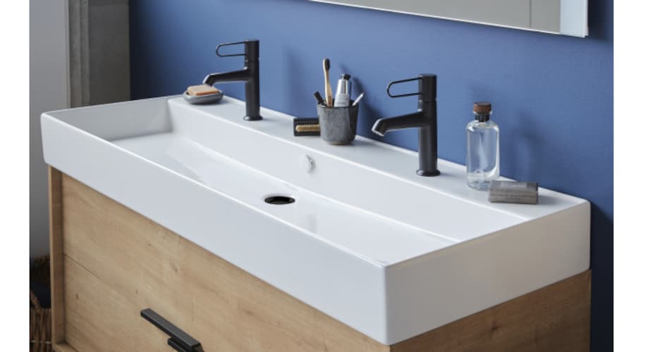 Meuble sous plan vasque et plan de travail